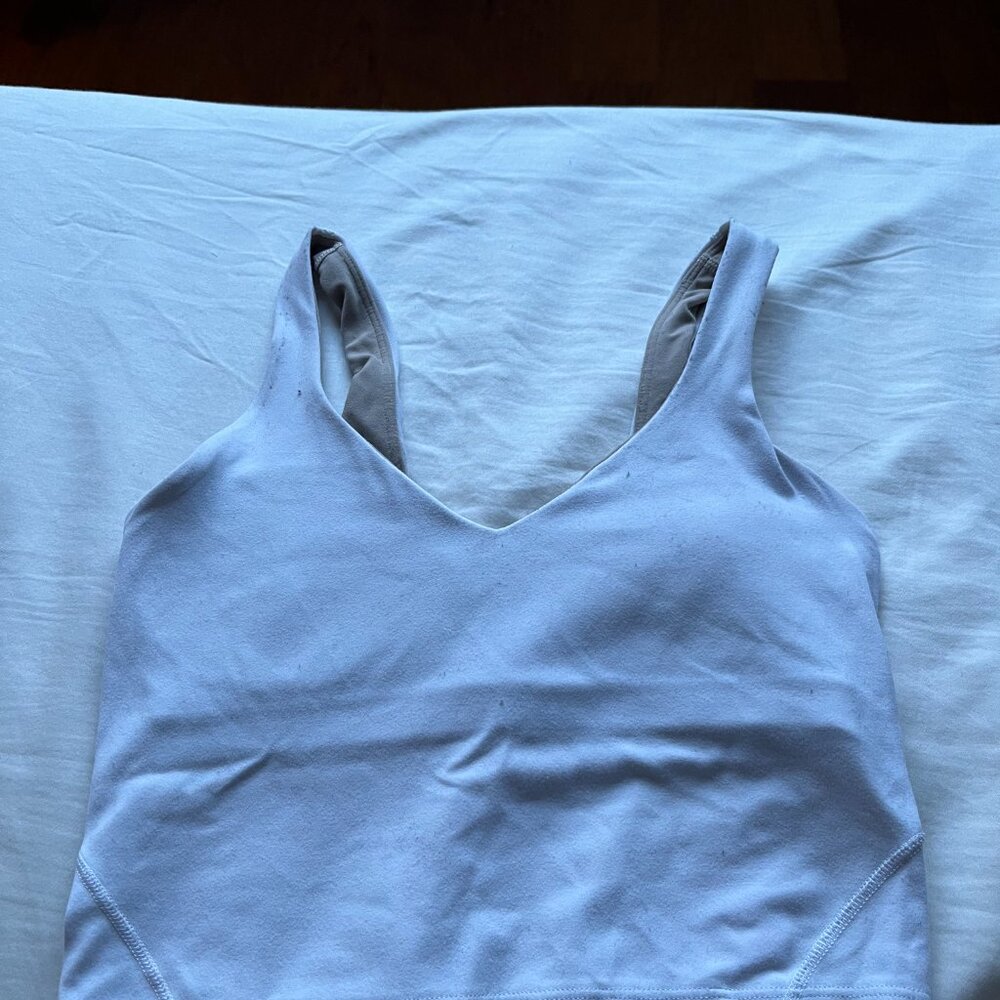 white lulu align tank